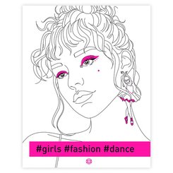 Товары для рисования - Раскраска Жорж #girls#fashion#dance (9786178023508)