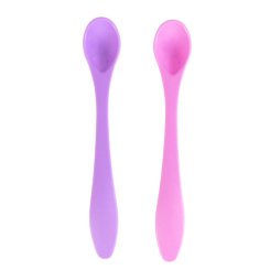 Товари для догляду - ​Набiр ложечок для годування Baby Team рожева та фіолетова (6101/2)
