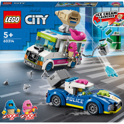 Конструкторы LEGO - Конструктор LEGO City Полицейское преследование фургона с мороженым (60314)