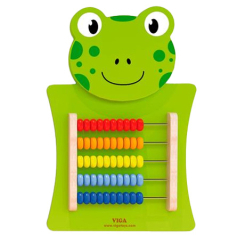 Розвивальні іграшки - Бізіборд Viga Toys Жабка з рахівницею (50679FSC)