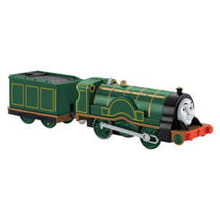 Залізниці та потяги - Паровозик Thomas and Friends Track master Емілі з вагоном моторизований (BMK87/CDB69)