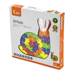 3D-пазли - Пазл Viga Toys Равлик по літерах (55252)