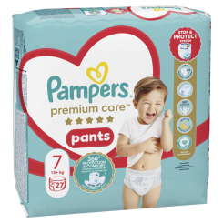 Товари для догляду - Підгузки-трусики Pampers Premium care Giant Plus 15+ кг 27 шт (8006540807026)