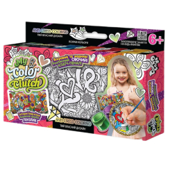 Наборы для творчества - Набор для творчества Danko toys My color Clutch Пенал-раскраска Love (CCL-01-04U)