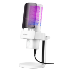 Ігрова периферія - Мікрофон Fifine USB White (A9W) Ігрова периферія - Мікрофон Fifine USB White (A9W)