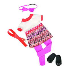 Одежда и аксессуары - Набор одежды для кукол Our Generation Платье с принтом (BD60014Z)