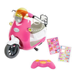 Транспорт і улюбленці - Скутер для ляльки Baby Born зі світловим ефектом радіокерований (824771)