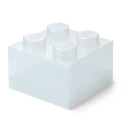 Боксы для игрушек - Коробка для хранения LEGO Lifestyle Кирпич 4 белый с блестками (40090803)