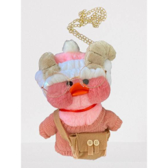 Мягкие животные - Мягкая игрушка LaLafanfan 2в1 утенок и сумочка Розовый (hub_b630sc)