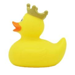 Игрушки для ванны - Уточка резиновая LiLaLu FunnyDucks Желтая в короне (Утиный Король) L1925