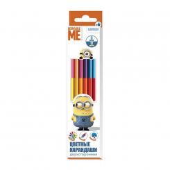 Канцтовары - Цветные карандаши двусторонние Despicable Me 6 шт 12 цветов (119689)