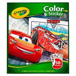 Товары для рисования - Раскраска Crayola Тачки 3 с наклейками (04-0128)