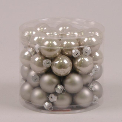 Аксесуари для свят - Кульки скляні Flora D-3 см. 45шт(44545) (MR35678)