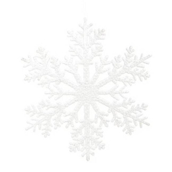 Аксессуары для праздников - Подвеска новогодняя Flora Снежинка 30 см Белый (12280) (MR62700)