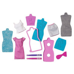 Одяг та аксесуари - Ігровий набір Яскраві принти Barbie рожево-зелений (DYV66/DYV68)