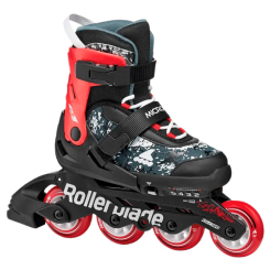 Ролики дитячі - Роликові ковзани Rollerblade Microblade SL чорно-червоні розмір 36.5-40 (8059791108244)