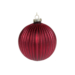 Аксессуары для праздников - Елочный шар BonaDi 10 см Бордовый (NY15-950) (MR62997)