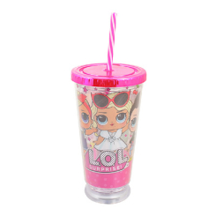 Чашки, склянки - Тамблер-склянка YES LOL Juicy з підсвіткою 490мл з трубочкою (707037)