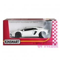 Автомодели - Игрушка машинка металлическая инерционная Kinsmart Lamborghini Aventador LP 700-4 (KT5355WF)