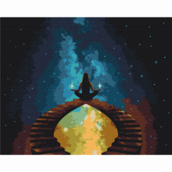 Товари для малювання - Картина за номерами Brushme Гармонія з космосом (BS52572) Товари для малювання - Картина за номерами Brushme Гармонія з космосом (BS52572)