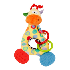 Брязкальця, прорізувачі - Брязкальце-прорізувач Lindo Жираф (6902170000153)