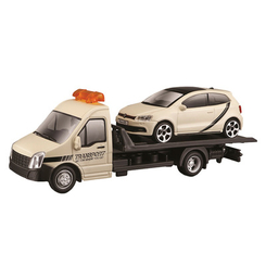 Транспорт і спецтехніка - Ігровий набір Bburago Автоперевізник з автомоделлю VW Polo GTI Mark 5 (18-31403)
