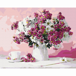 Товари для малювання - Картина за номерами Brushme Натюрморт в рожевих тонах (BS8746)