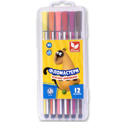 Канцтовары - Набор фломастеров Школярик 12 цветов (314115001-UA) Канцтовары - Набор фломастеров Школярик 12 цветов (314115001-UA)