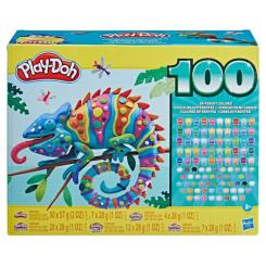 Набори для ліплення - Набір для ліплення Play-Doh 100 баночок (F4636)