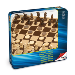 Настільні ігри - Ігровий набір Cayro Шахи та шашки дорожні (8422878707515)