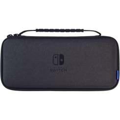 Меблі для геймерів - Чохол HORI Slim Tough Pouch Black для Nintendo Switch Oled (ACC-0820)