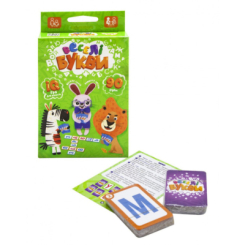 Настільні ігри - Розважальна та розвиваюча настільна гра Danko Toys "Веселі літери" рос. G-VB-01U (22942)