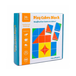 Головоломки - Деревянная развивающая игра Lesko MQY-00354 Pixy Cubes Block для детей (6340-21667a)