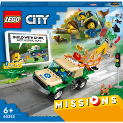 Конструктори LEGO - Конструктор LEGO City Місії порятунку диких тварин (60353)
