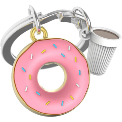 Брелоки - Брелок Metalmorphose Donut with Coffee Cup (8000020593045)