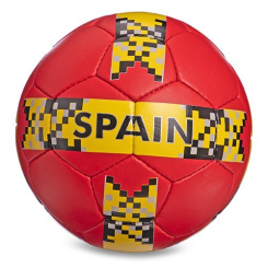 Спортивные активные игры - Мяч футбольный Spain FB-0123 FDSO №5 Красный (57508090) (572276145)