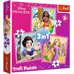 Пазли - Пазл Trefl Disney Princess Чудові квіти 3 в 1 (34875)
