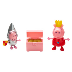 Фигурки персонажей - Набор фигурок Peppa Принцесса Пеппа и сэр Джордж Сильвер серии Принцесса (05866-3)