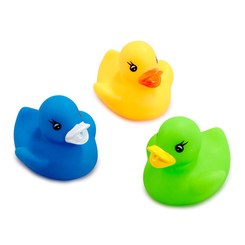 Игрушки для ванны - Игрушечный набор для ванны Addo Droplets Три уточки синяя, желтая и зеленая (312-17101-B/2)