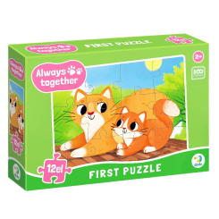 Пазлы - Пазл DoDo Всегда вместе Котики 12 элементов (300632)