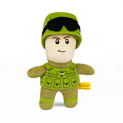 Персонажі мультфільмів - М'яка іграшка Солдат ЗСУ без бороди KidsQo 25 см (KD703)