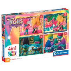 Пазли - Пазл Clementoni Trolls 3 4 в 1 (8005125215270) Пазли - Пазл Clementoni Trolls 3 4 в 1 (8005125215270)