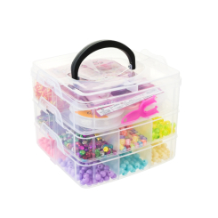 Набори для творчості - Набір для виготовлення прикрас Країна Іграшок Бокс з жовто-червоними гумками (330-146/147/2)