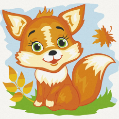 Товари для малювання - Картина за номерами Art Craft Лисичка 30 х 30 см (15536-AC)