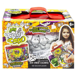 Набори для творчості - Набір для розфарбовування Danko toys My color case Сови на гілці (COC-01-03U)