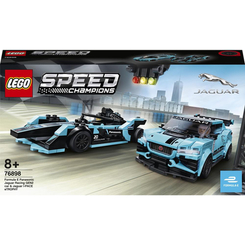 Конструкторы LEGO - Конструктор LEGO Speed Champions Formula E Panasonic Jaguar Racing GEN2 car & Jaguar I-PACE eTROPHY (76898)