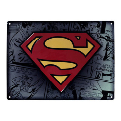 Скретч-карты и постеры - Табличка-постер ABYstyle DC Comics Супермен металлическая (ABYPLA013)