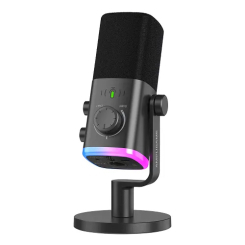 Мікрофони - Мікрофон динамічний Fifine XLR/USB Black (AM9)