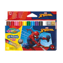 Канцтовари - Олівці пастельні Colorino Людина-павук 12 кольорів масляні (91895PTR) (566544)