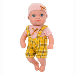 Пупси - Пупс Limo toy в жовтому комбінезоні в клітинку (YL2080K-F-G-DM-UA/2)